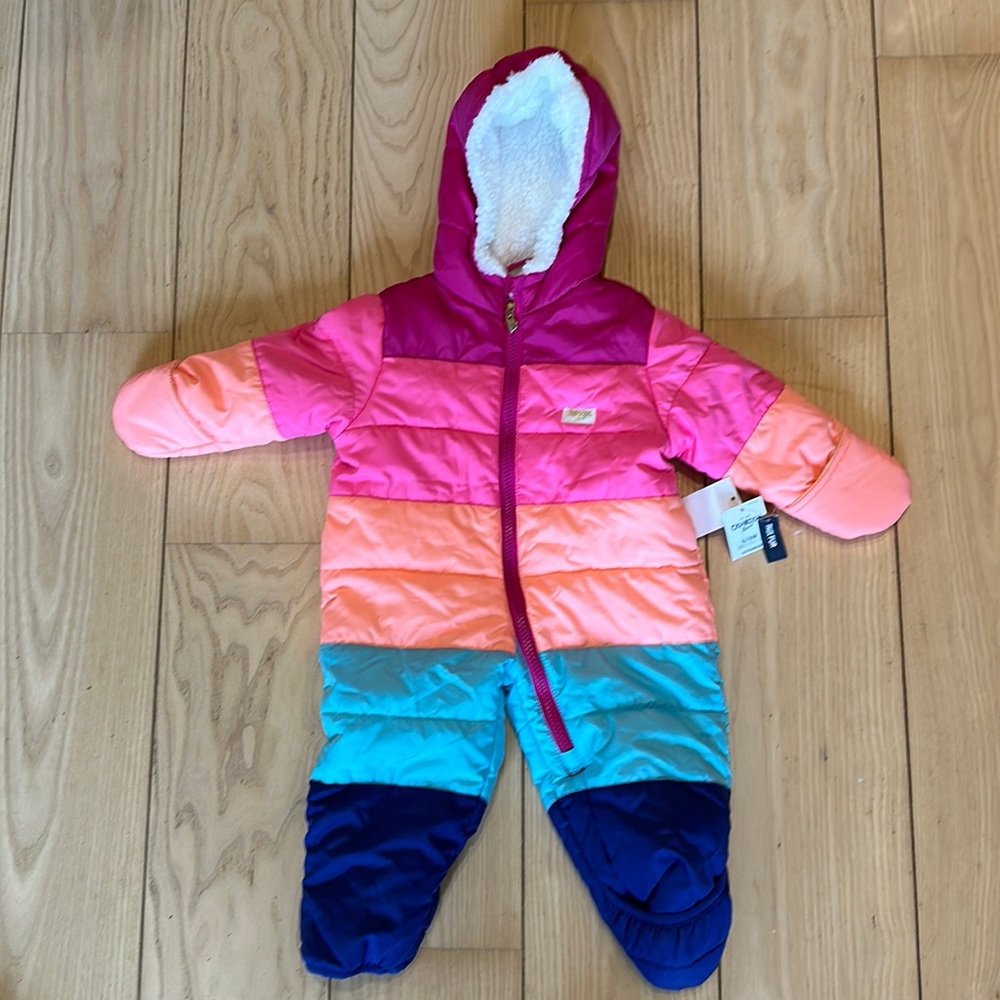 OshKosh B’gosh baby rainbow one piece snowsuit